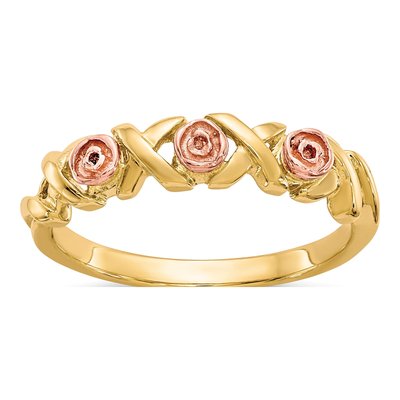 10K Two-Tone Gold Black Hills Ring