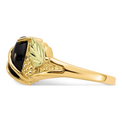 10K Tri-Color Gold Onyx Hills Marquise Ring – view 4