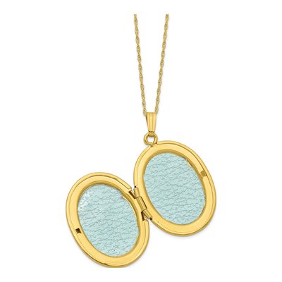 10K Tri-Color Gold Black Hills Locket Pendant Necklace – view 6