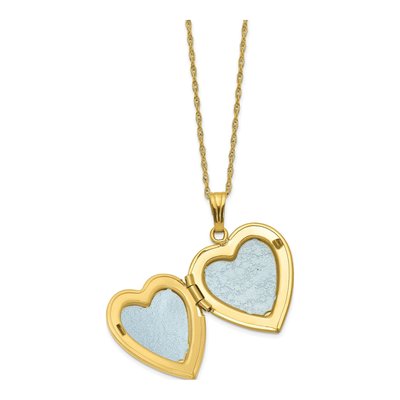 10K Tri-Color Gold Black Hills I LOVE YOU Heart Pendant Necklace – view 6