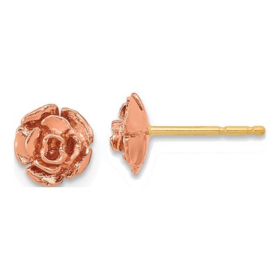 10K Two-Tone Gold Black Hills Stud Earrings