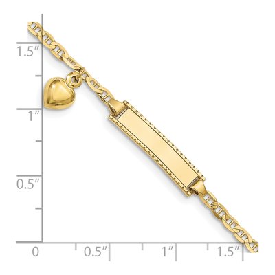 10K Yellow Gold Baby ID Bracelet – view 3