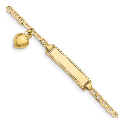 10K Yellow Gold Baby ID Bracelet