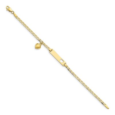 10K Yellow Gold Baby ID Bracelet – view 2