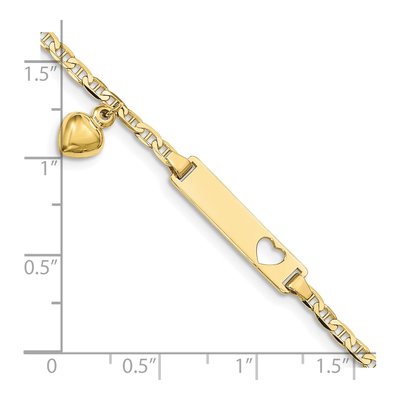10K Yellow Gold Baby ID Bracelet – view 3