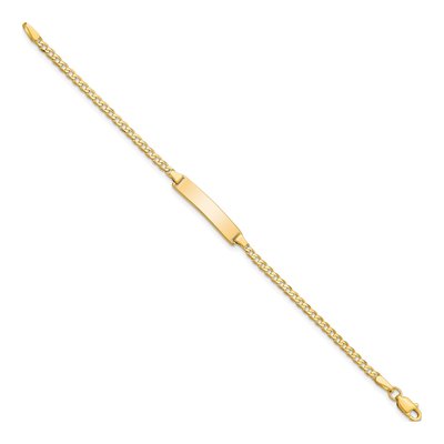 10K Yellow Gold Baby ID Bracelet – view 2