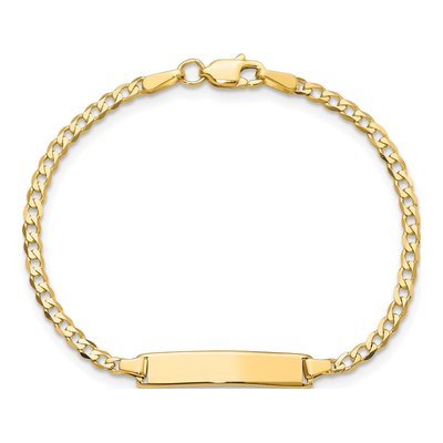 10K Yellow Gold Baby ID Bracelet – view 4