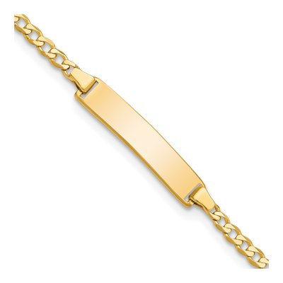 10K Yellow Gold Baby ID Bracelet