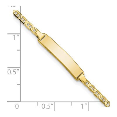 10K Yellow Gold Baby ID Bracelet – view 3