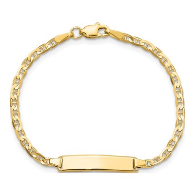 10K Yellow Gold Baby ID Bracelet – view 4