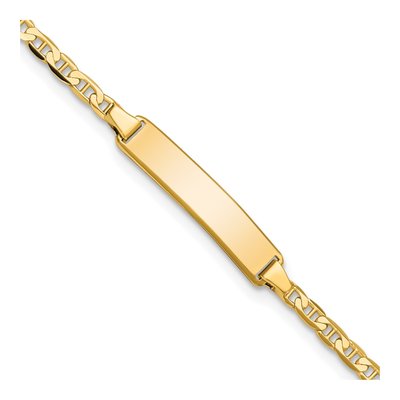 10K Yellow Gold Baby ID Bracelet