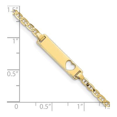 10K Yellow Gold Baby ID Bracelet – view 3