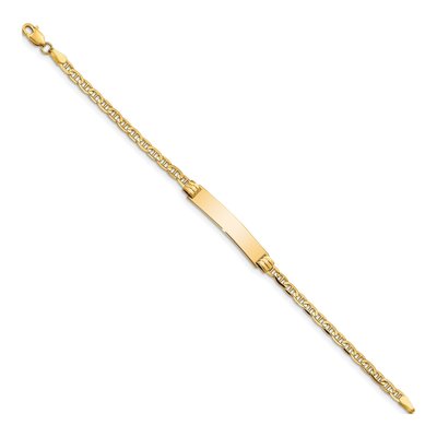 10K Yellow Gold Anchor for Baby Child ID Bracelet – view 2