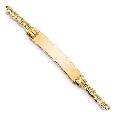 10K Yellow Gold Anchor for Baby Child ID Bracelet
