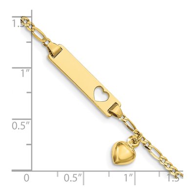 10K Yellow Gold Baby ID Bracelet – view 3