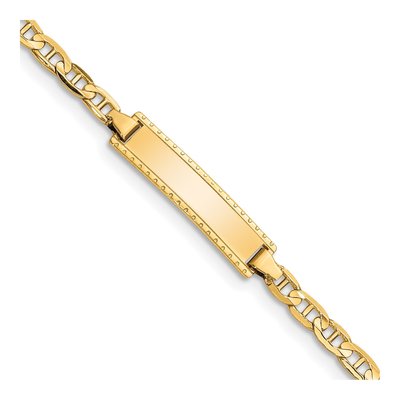 10K Yellow Gold Baby ID Bracelet