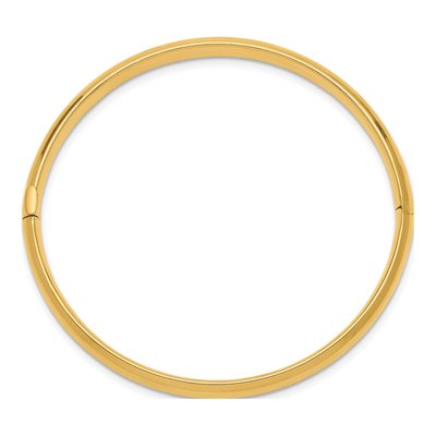 10K Yellow Gold Baby Bangle Bracelet – view 2