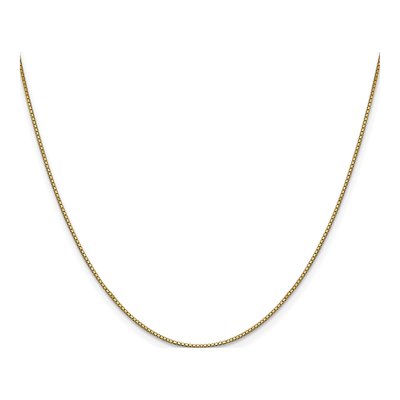 10K Yellow Gold 0.9mm Box Chain – view 2