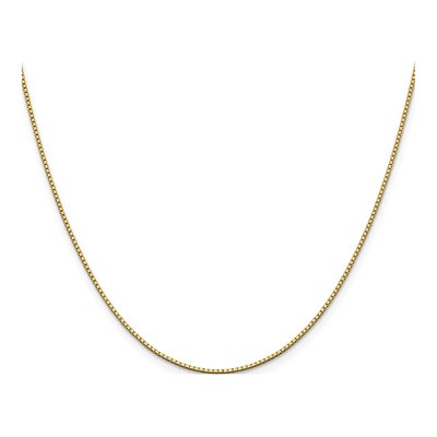 10K Yellow Gold 1.05mm Box Chain – view 2