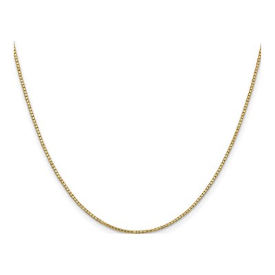 10K Yellow Gold 1.1mm Box Chain – view 2