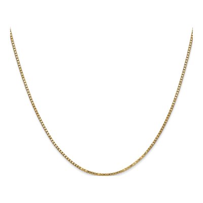 10K Yellow Gold 1.3mm Box Chain – view 2