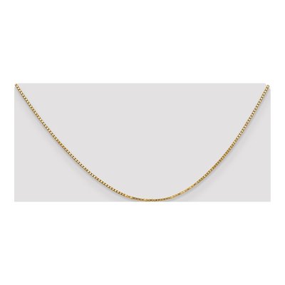 10K Yellow Gold 1.3mm Box Chain – view 4