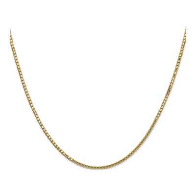 10K Yellow Gold 1.5mm Box Chain – view 2