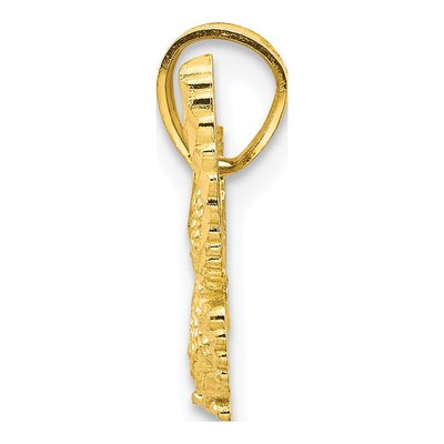 10K Yellow Gold Eagle Pendant – view 3