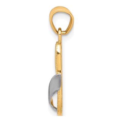 10K Yellow Gold Flip-Flop Charm – view 3