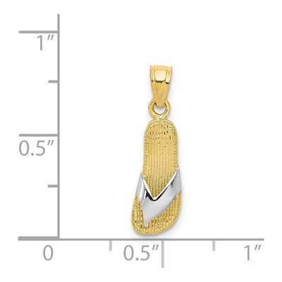 10K Yellow Gold Flip-Flop Charm – view 4