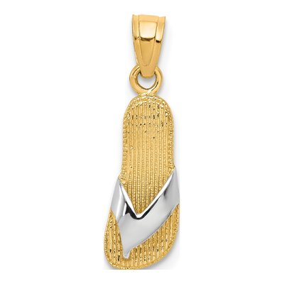 10K Yellow Gold Flip-Flop Charm