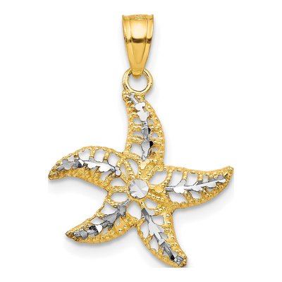 10K Yellow Gold Starfish Charm