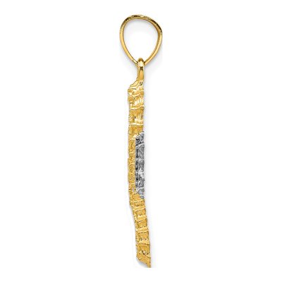 10K Yellow Gold Seahorse Charm – view 3