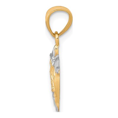 10K Yellow Gold Two Dolphins Charm – view 3