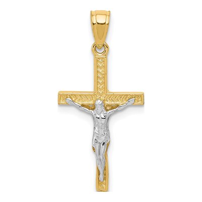 10K Yellow Gold Crucifix Pendant