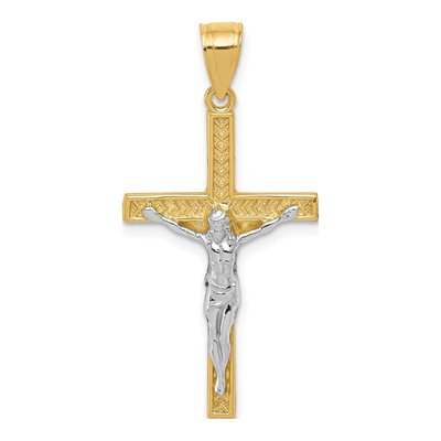 10K Yellow Gold Crucifix Pendant