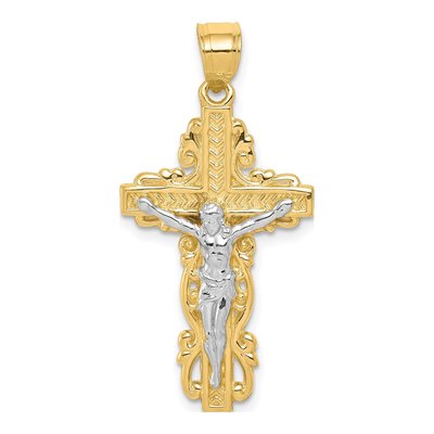 10K Yellow Gold Crucifix Pendant