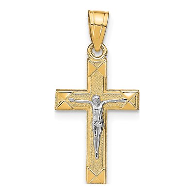 10K Yellow Gold Small Crucifix Pendant