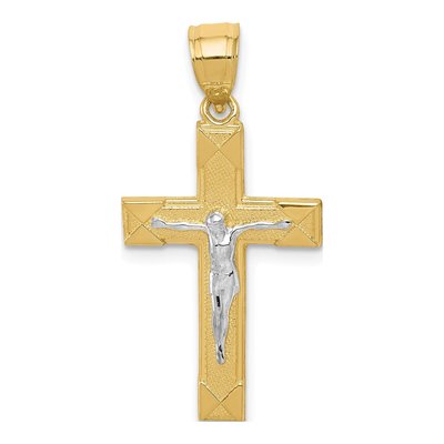 10K Yellow Gold Crucifix Pendant