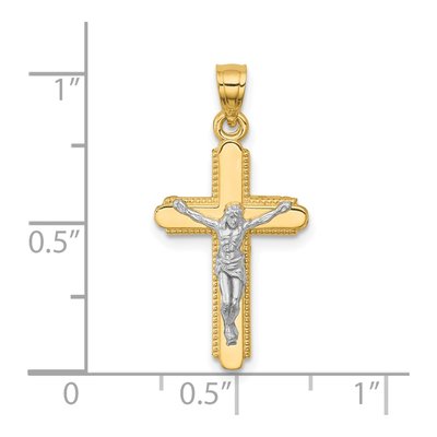 10K Yellow Gold Crucifix Pendant – view 4