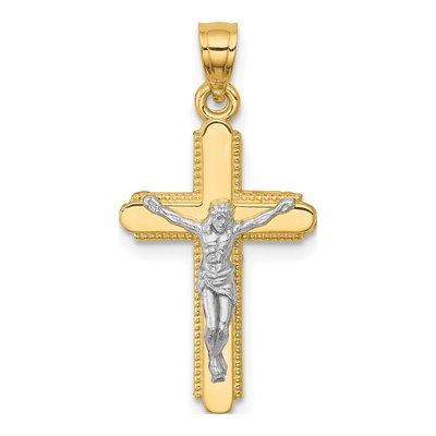 10K Yellow Gold Crucifix Pendant