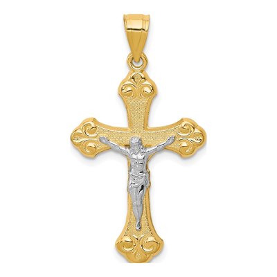 10K Yellow Gold Crucifix Pendant