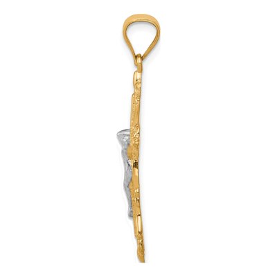 10K Yellow Gold Crucifix Pendant – view 3