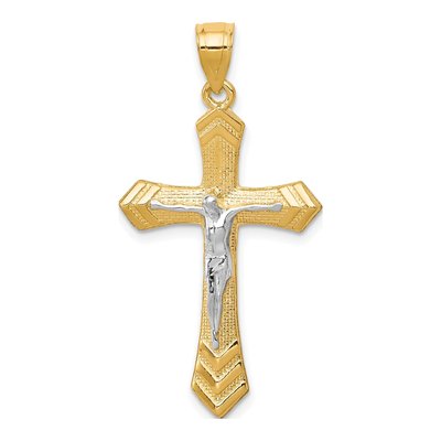 10K Yellow Gold Crucifix Pendant