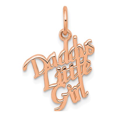 10K Rose Gold Daddy's Little Girl Pendant