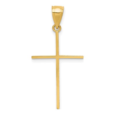 10K Yellow Gold Cross Pendant