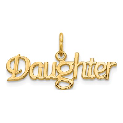10K Yellow Gold Daughter Pendant