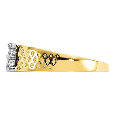 10K Yellow Gold CZ Baby Ring – view 5