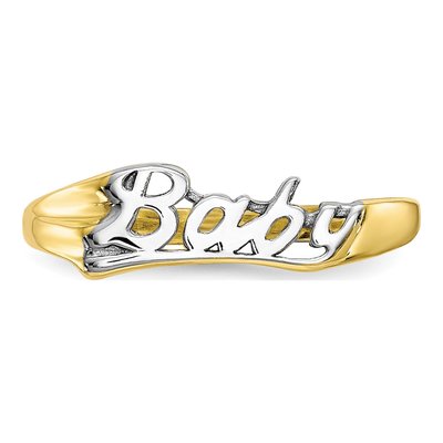 10K Yellow Gold Baby Ring – view 6