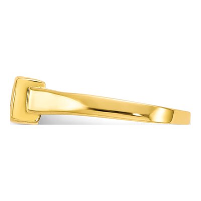 10K Yellow Gold CZ Toe Ring – view 5
